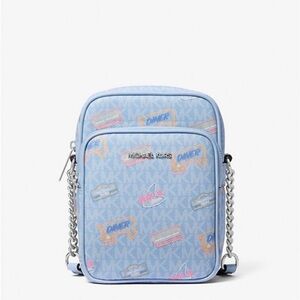 Michael Kors Jet Set Medium Printed Signature
Crossbody Flight Bag NWT